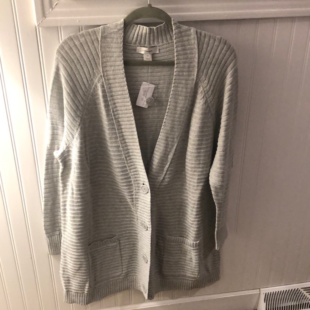 NWT CJ BANKS Boyfriend Cardigan Sweater 2X
